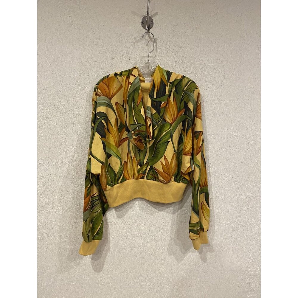 Adidas Farm Hoodie Womens XL Multicolor Tropical Floral FARM Rio Fleece Pullover - Picture 4 of 4